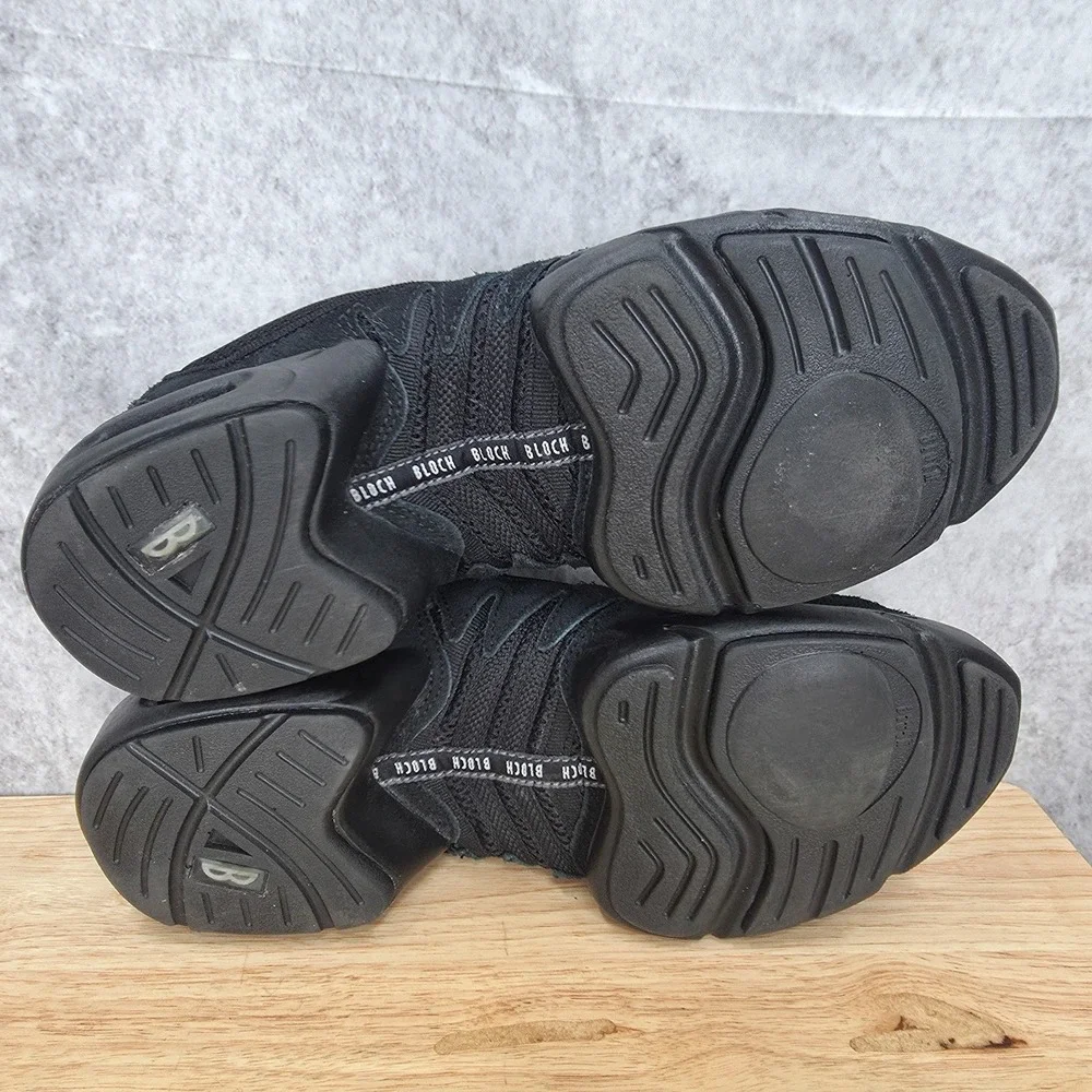Bloch Boost Mesh Sneakers Womens 12 Black‎ Split Sole Dance Hip Hop Jazz Shoes